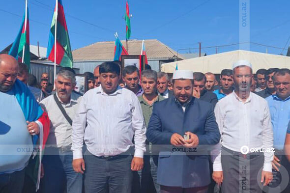 Şəhid Səfiyar Məmmədov Goranboyda torpağa tapşırıldı - FOTO