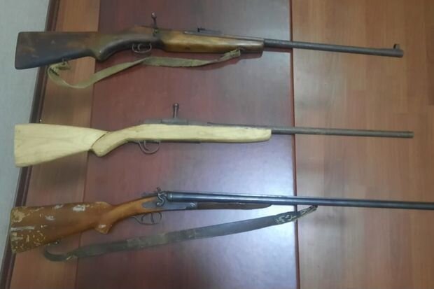 Beyləqanda ov silahları polisə təhvil verilib