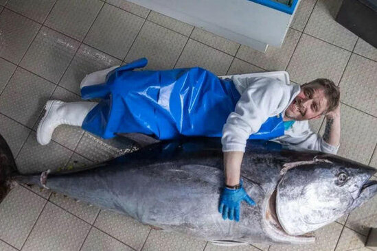 Balıq satıcısı yeni "ovu" ilə hər kəsi təəccübləndirdi - FOTO