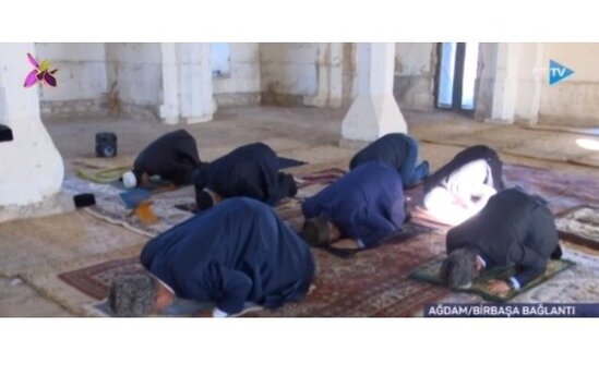 Ağdam Cümə məscidində şəhidlərin xatirəsi anıldı - VİDEO