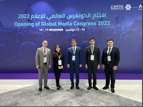 Azərbaycan nümayəndə heyəti Əbu-Dabidə keçirilən Qlobal Media Konqresində iştirak edir
