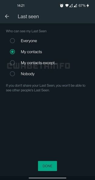 "WhatsApp"dan son giriş vaxtı və profil şəkli ilə bağlı YENİLİK - FOTO