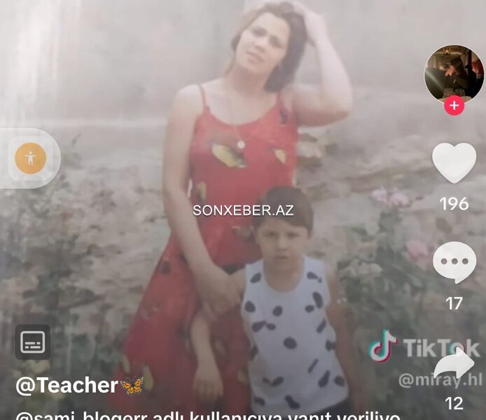 Əhmədin qətlə yetirdiyi anası ilə UŞAQLIQ FOTOSU