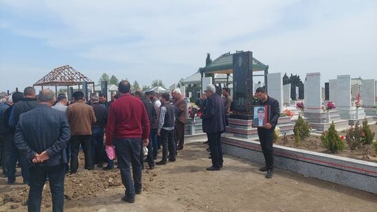 Ukraynada həlak olan azərbaycanlı dəfn edildi - FOTO