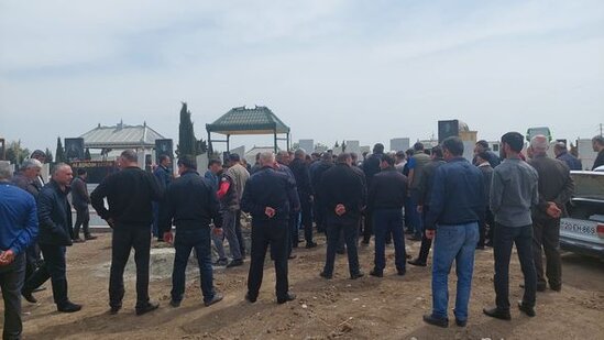 Ukraynada həlak olan azərbaycanlı dəfn edildi - FOTO