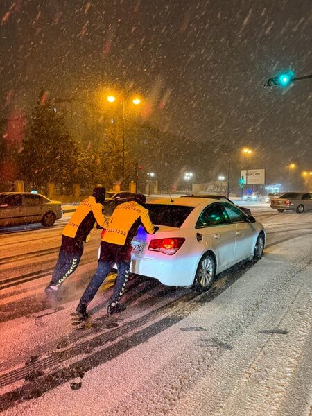Sumqayıt Şəhər Polis İdarəsinin əməkdaşları gücləndirilmiş iş rejimində çalışırlar