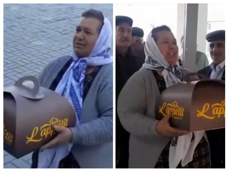 Şəhid ailəsi sevincindən seçki dairəsinə tort gətirib