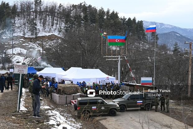 Xankəndi yolundakı aksiyanın altıncı günü - CANLI YAYIM