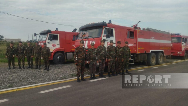 Qarabağa yanğınsöndürmə briqadası göndərilib - FOTO