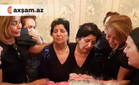 Aygün Kazımova Rəhim Rəhimlinin nəşi üstündə göz yaşı tökdü - Video