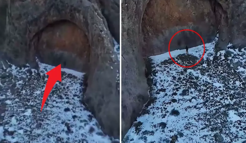 Qazaxıstanda "nəhəng qapı"ya bənzər qayalıq kəşfi müzakirələrə səbəb oldu