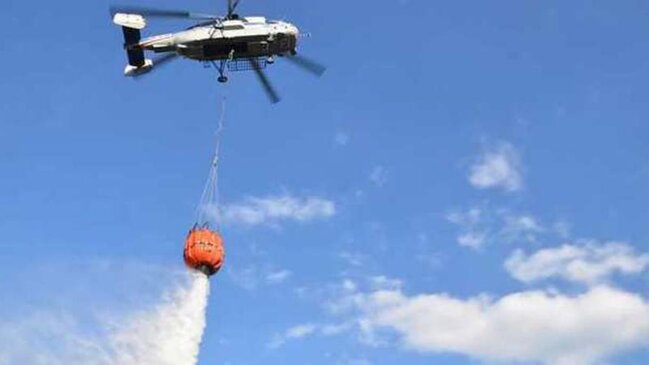 Azərbaycanda güclü yanğın başladı, FHN havaya helikopter qaldırdı