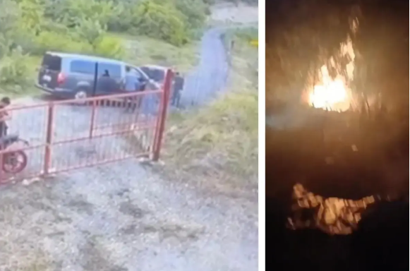 Xəzinə tapmaq üçün meşəni yandırdılar - VİDEO