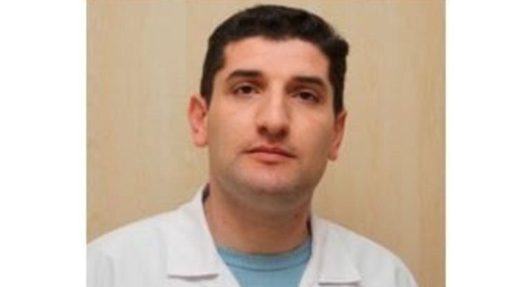 Xəstəxanadakı partlayışda ağır yaralanan həkimin FOTOsu