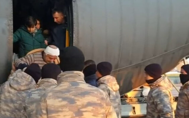 Yaralılar Ərdoğanın təyyarəsi ilə aparıldı - VİDEO