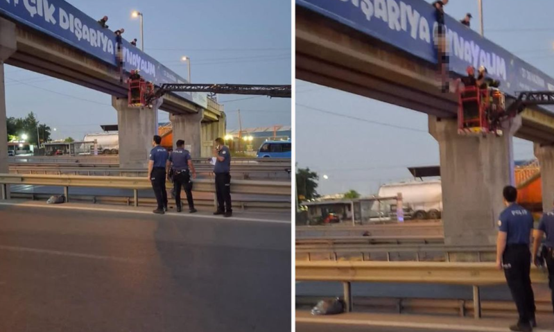 Üst keçiddə yarıçılpaq kişi meyiti asılmış vəziyyətdə tapıldı