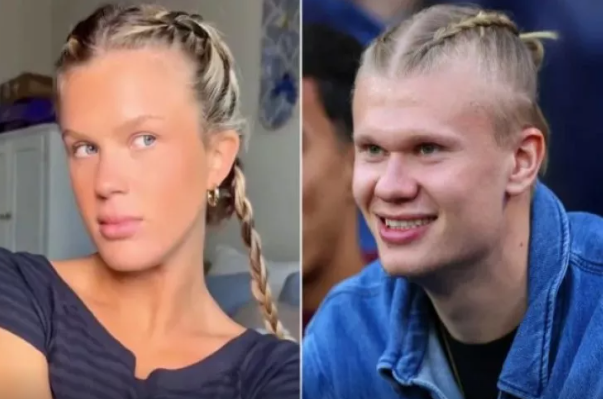 Erlinq Haaland "TikTok"da "əkiz bacısını" tapdı