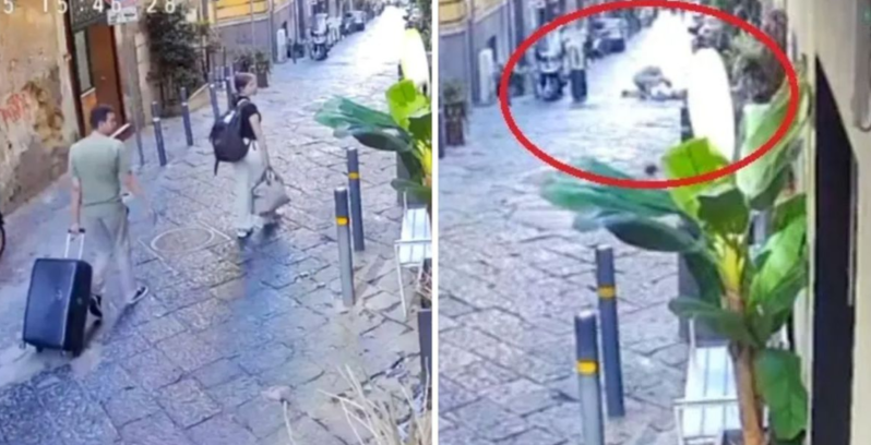 Yolda yeriyərkən başına balkondan heykəl düşən qadın həyatını itirib