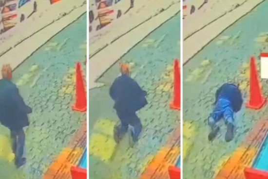 Yolda gedərkən qəfil ürək tutmasından dünyasını dəyişdi - VİDEO