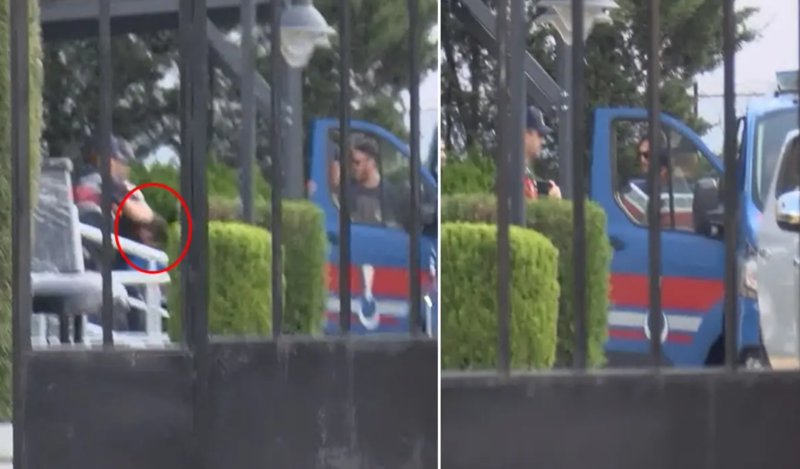 Prokurorun boğazını kəsən şəxs görün necə saxlanıldı - VİDEO